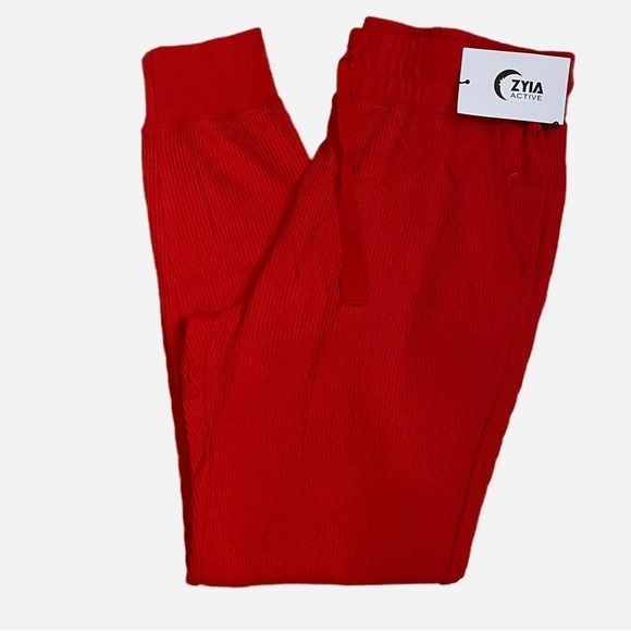 Zyia Active Women’s Red Don't Wake Me Thermal Joggers Size XXL NWT - Picture 5 of 10